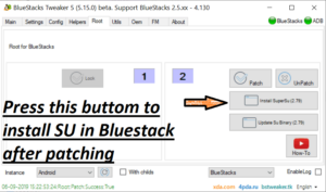 How to root bluestacks emulator and install superuser SU and custom recovery